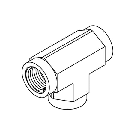 TOMPKINS Hydraulic Fitting-Stainless06FP-06FP-06FP TEE-SS SS-5605-06-06-06-FG